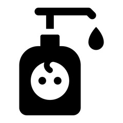 Baby Shampoo Glyph Icon