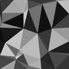 Fototapeta premium Monochrome triangles pattern with a rough texture background. Backdrop texture wall and have copy space for text. Picture for creative wallpaper or design art work. 