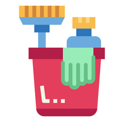 Cleaning Products flat icon style