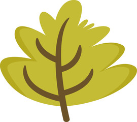 shrub and tree illustration