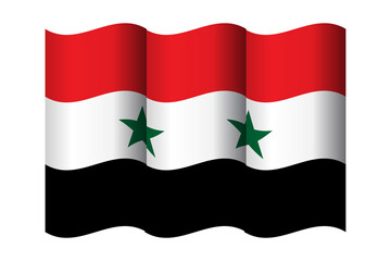 Syria flag. Flag of Syria vector page symbol for web site design. Syria flag logo, app, UI. Syria flag Vector illustration, EPS10