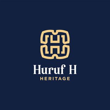 Lettering H Monogram Logo