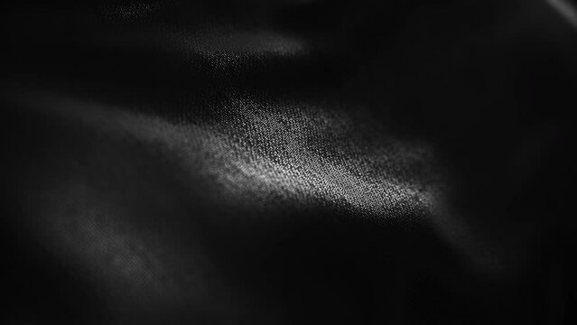 Waving luxury black cloth texture. Abstract background. Good for text or logo placement.
