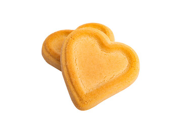 cookie heart isolated