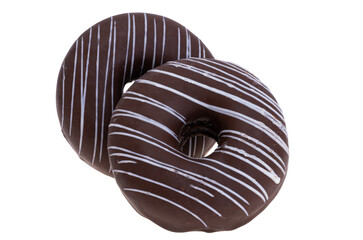 chocolate donut isolated