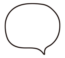 シンプルな吹き出し　イラスト素材