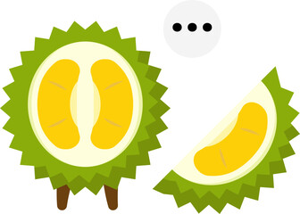Durian Cartoon Character