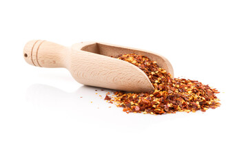 Pile of a crushed red pepper