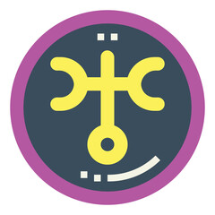 Obraz premium Uranus flat icon style