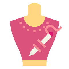 Mannequin flat icon style