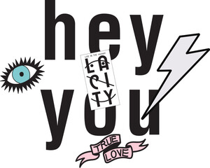 type and slogan for print