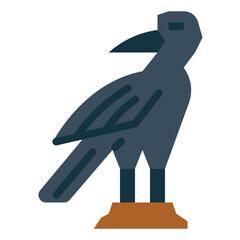 crow flat icon style
