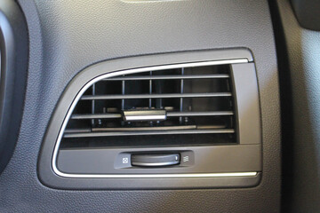 Passenger air vent in a new vehicle dashboard