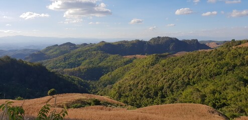 view of the mountains