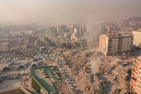 Turkey Earthquake Debris Kahramanmaras City