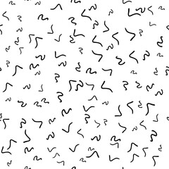 Seamless pattern with sketch squiggle