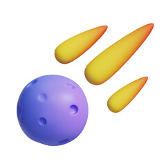 meteor rain 3D Icon