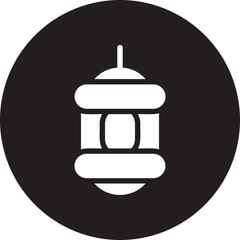 lantern glyph icon