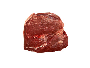 Fresh sirloin beef isolate on white background.