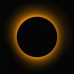 Circle illuminate light frame with color gradient