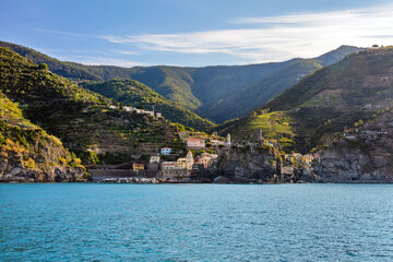 Cinque Terre coast with Vernazza village, Italy