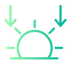 sunset gradient icon