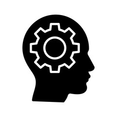 brain process  thinking icon. sign for mobile concept and web design. vector illustration