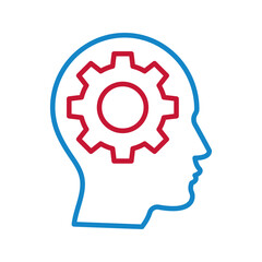 brain process  thinking icon. sign for mobile concept and web design. vector illustration