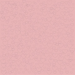 pattern vector from hearts on a pink background. seamless pattern with small hearts