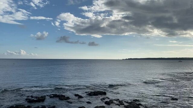 sunset over the sea