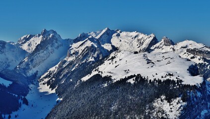 Fototapeta na wymiar Alpstein im Winter