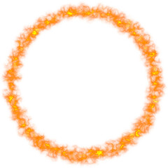 glowing abstract circle frame