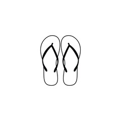 Flip flops icon isolated vector graphics