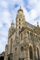 The famous St. Stephen's Cathedral in Vienna, Austria