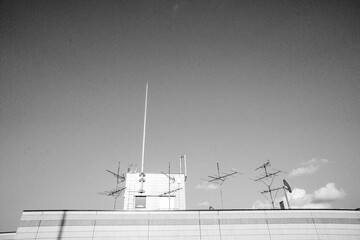 Fototapeta premium Japanese local city in monochrome