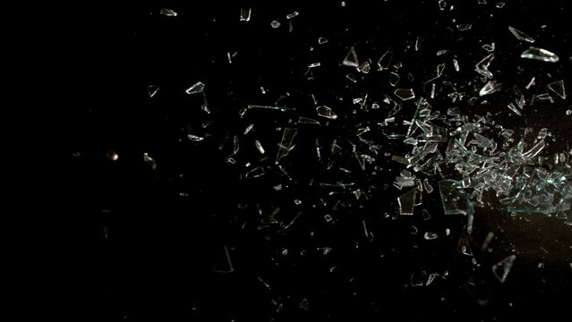 Super Slow Motion Shot of Real Glass Break