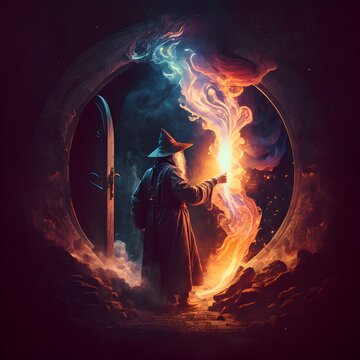 a sorcerer prepares to cast a spell