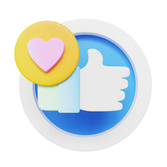 Likes 3D Icon