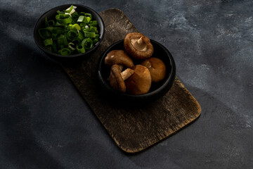 mushrooms and onions