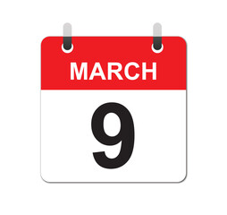 March calendar icon design. Calendar vector design.