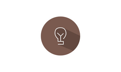 Light bulb icon design. Modern vector design template