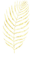 Gold elegant floral illustration