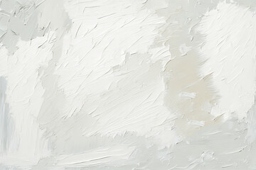 White and gray color abstract texture background of oil painting for modern decoration, wallpaper or creative art or graphic design. Generative ai