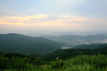 a view from the top of a mountain