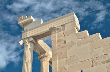Ancient Acropolis architecture - Athens, Greece.