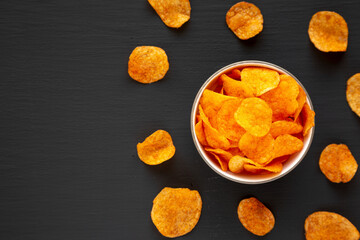 Crunchy Paprika Potato Chips Ready to Eat