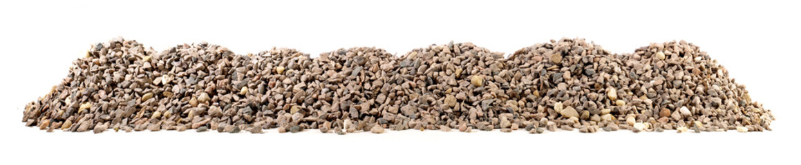 Lava Rock Banner isolated on white Background - Panorama