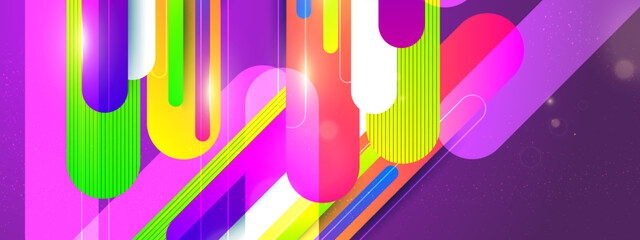 Solid geometrical abstract background - circles. Business or technology presentation design template, brochure or flyer pattern, or geometric web banner