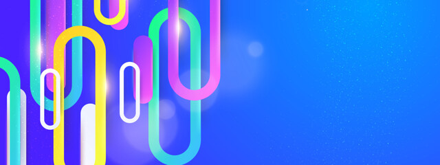 Modern geometrical light blue abstract background - circles. Business or technology presentation design template, brochure or flyer pattern, or geometric web banner