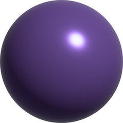 Purple 3d ball